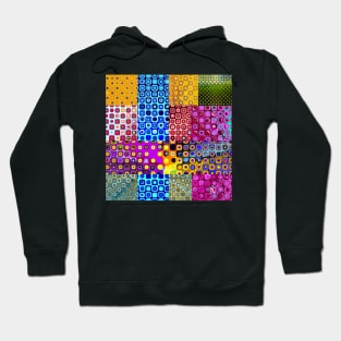 Pattern dotted and square Hoodie